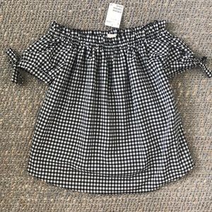 Buffalo Plaid Peasant Top